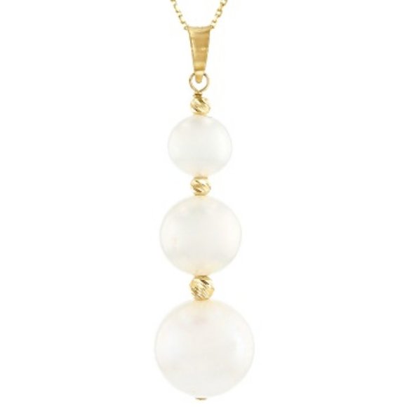 14kt. 3 Pearl Drop PENDANT ONLY - Picture 1 of 4
